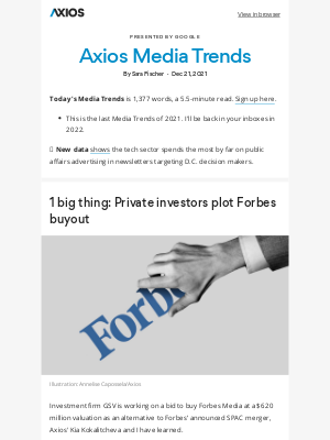 Axios - Axios Media Trends: Private Forbes bid