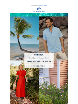 Southern Tide - Ends Today: Extra 40% Off
