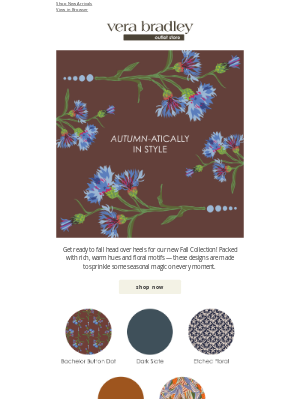 Vera Bradley - Inside: Our 2025 Fall Palette!  🤎 💙 🧡