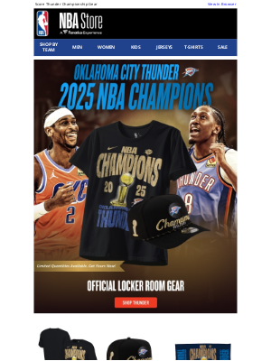 Boston Celtics - The Thunder Are First-Time NBA Champions!