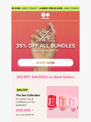 O Positiv - 35% OFF ENDS TONIGHT 💸
