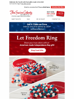 Three Cheers for the Red, White & Blue