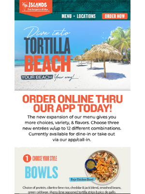 Islands Restaurants - Enjoy Tortilla Beach Items from Home! 🌮☀️