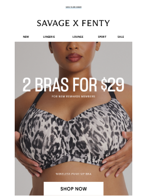 Savage X Fenty - 2 for $29 Bras Is Calling Your Name☎️