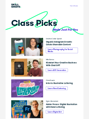 Skillshare - Delores's Recommended Classes