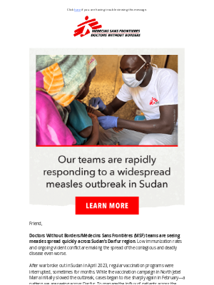 Doctors Without Borders - Sudan: Measles outbreaks are affecting many communities