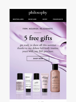 philosophy - 5 Free Gifts For Rejuvenated Skin