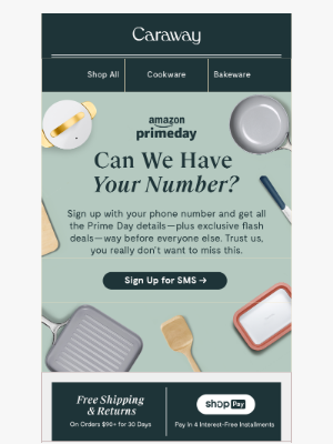 Caraway - 🗣️ Coming Soon: Amazon Prime Day