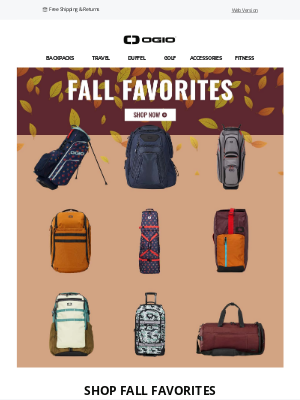 Ogio - Fall Is HERE! Shop Our Fall Favorites!
