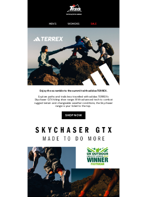 Tiso (United Kingdom) - NEW: Skychaser GTX Hiking Shoes From adidas TERREX