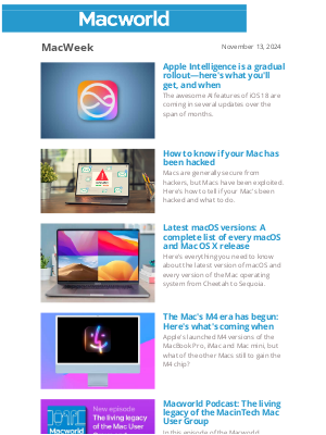 Macworld - Apple Intelligence is a gradual rollout—here's what you'll get, and when