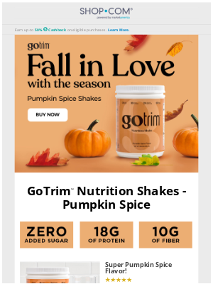 SHOP - Embrace the Season with GoTrim 🎃 Pumpkin Spice Shakes!