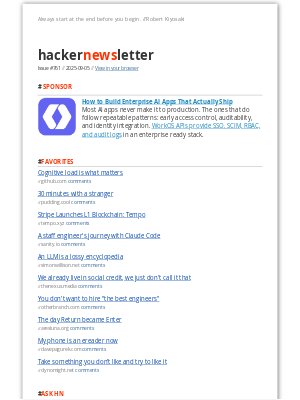 Hacker Newsletter - Hacker Newsletter #761