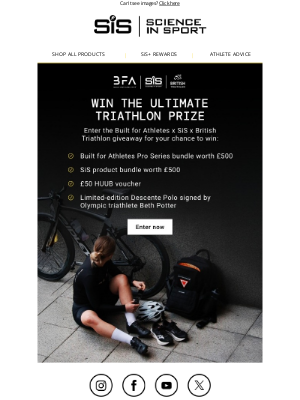 Science in Sport (United Kingdom) - Win the Ultimate Triathlon Prize Bundle – Worth Over £1,000