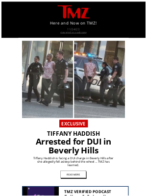 TMZ - Tiffany Haddish Arrested for DUI in Beverly Hills