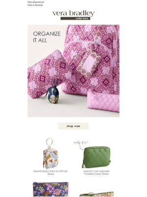 Vera Bradley - Stay organized for the year ahead