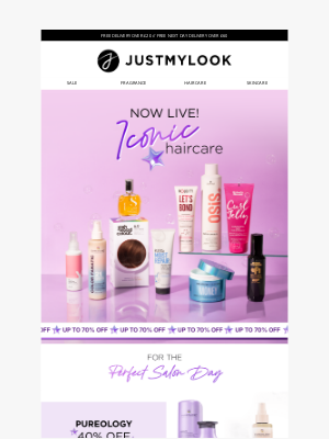 Just My Look (United Kingdom) - Just launched: Iconic Haircare Event 😍