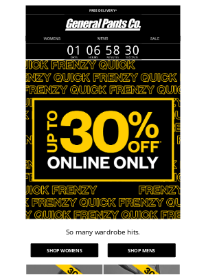 General Pants Co. (AU) - Up to 30% OFF* SUBTITLED, Alice in the Eve & more.