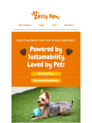 Zesty Paws - Honoring Earth Day with every ingredient! 🌎