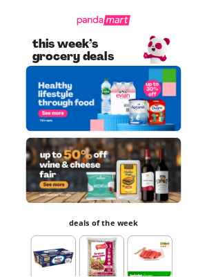 Foodpanda (Singapore) - Looking for grocery deals? 👀 Open this. 😉