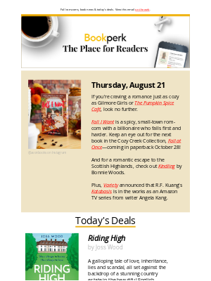 HarperCollins - Your perks for Thursday