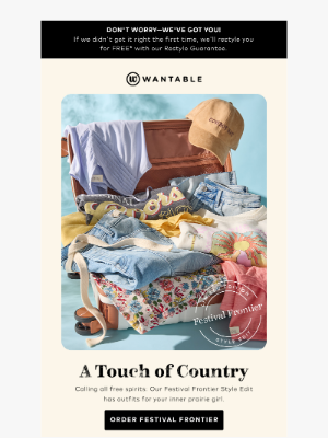 Wantable - Rustic charm, boho vibes, one perfect Edit 🤠