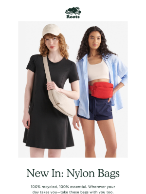 Roots (Canada) - New In: Nylon Bags