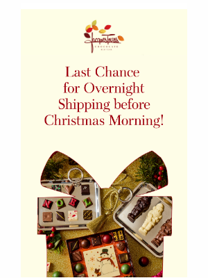 Jacques Torres Chocolate - Santa Can’t Deliver These Chocolates by Christmas