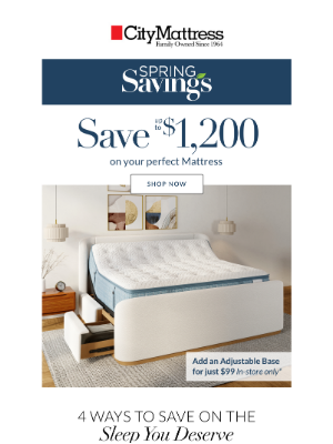 City Mattress - 4 ways to save on your best rest