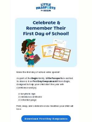 Little Passports, Inc. - Capture the First Day Magic