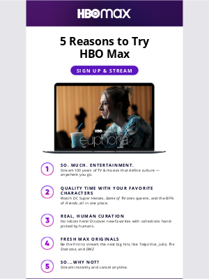 HBO Max - 5 reasons to try HBO Max.