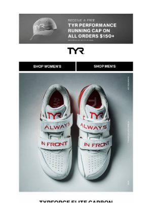 TYR Sport - Gear Up with TYRFORCE Elite Carbon 641 Red/White & a Free Gift!