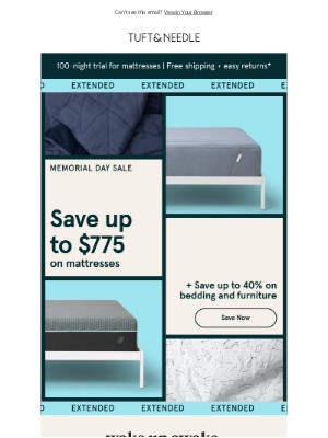 Tuft & Needle - Save up to $775 on mattresses