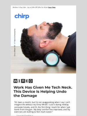 Chirp - Is Your Job Giving You Tech Neck?