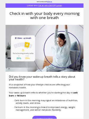 Lumen - Your wake-up breath holds the secret to better health