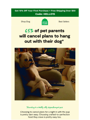 Open Farm - Do you 🚫 plans for your 🐶?