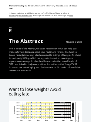Elysium Health - The Abstract: Too late to start lifting weights? “Never,” says science