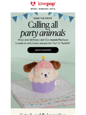 Lovepop - 🐶 Raise the woof, meet our NEW Plushpop!