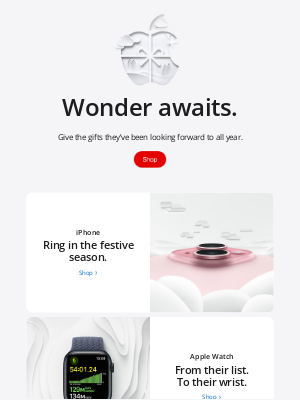 Apple (United Kingdom) - The festive season has arrived at Apple. 🎁