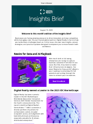 Digital Realty - Digital Realty Insights Brief - August 2025