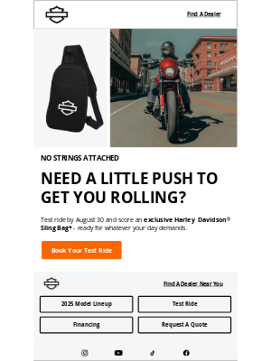 Harley-Davidson Footwear - Snag a sling bag before it's gone