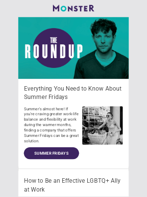 Monster Jobs - ☀️ Reasons to Love Summer Fridays!