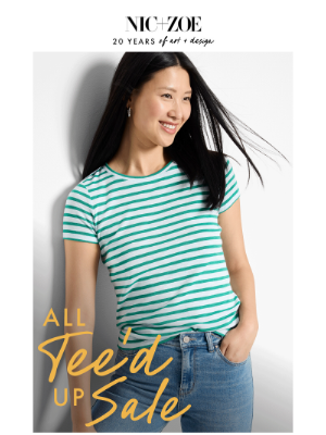 All Tee'd Up Sale starts now!