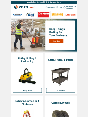 Zoro - Shop Dollies, Carts, Ladders, and More.