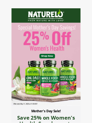 Celebrate Mom with 25% Off! 💖