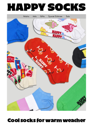 Happy Socks - Low Sock Are In!