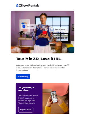 Zillow - Find your rental from anywhere with 3D tours