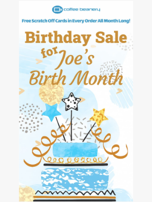 Coffee Beanery - 🎂☕ 30% Off for Joe's Birthday ENDS TONIGHT