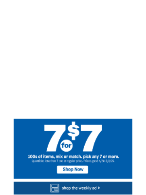 Meijer - Don't Miss 7/$7 This Week. 100s of Items, Mix or Match!