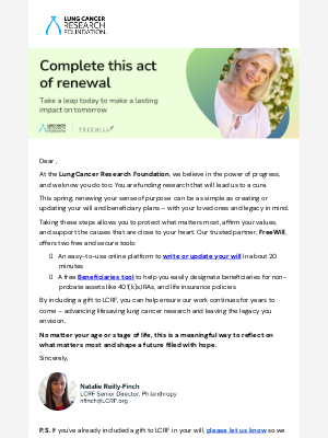 Lung Cancer Research Foundation - Shaping a world without lung cancer